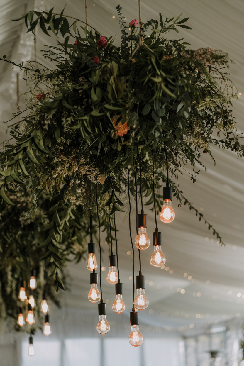 Hanging Decorations for the Wedding Reception Venue